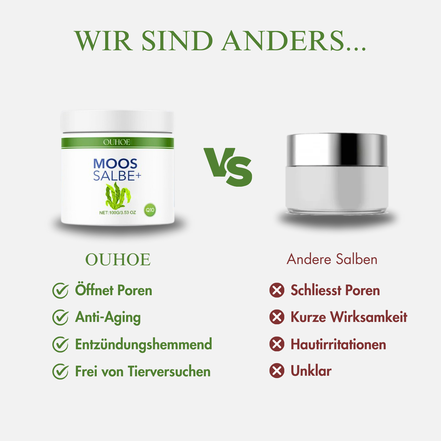 MOOSSALBE+ Naturkosmetik gegen Anti-Aging & Falten